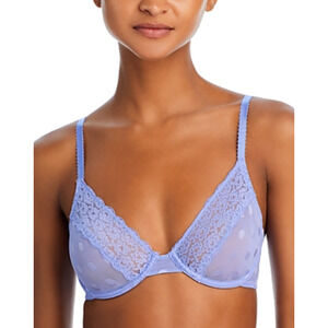 Skarlett Blue Women Dare Unlined Underwire Bra Periwinkle Size 32DD